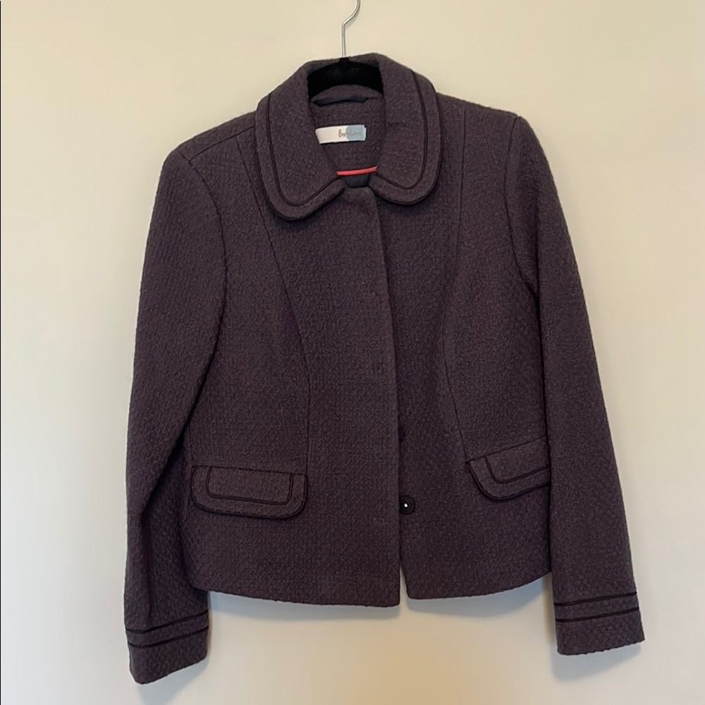 Boden Women's Tweed Wood Purple Jacket